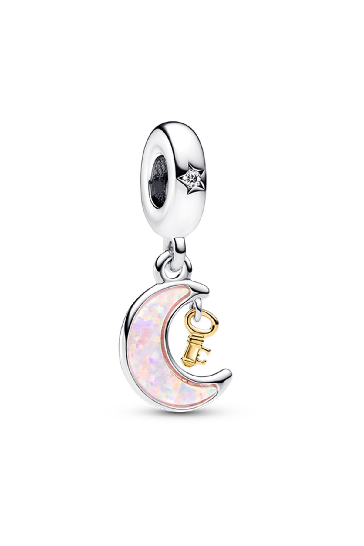 a.y♡ Pandora İki Renkli Anahtar ve Ay Sallantılı Charm - Fiyatı, Yorumları