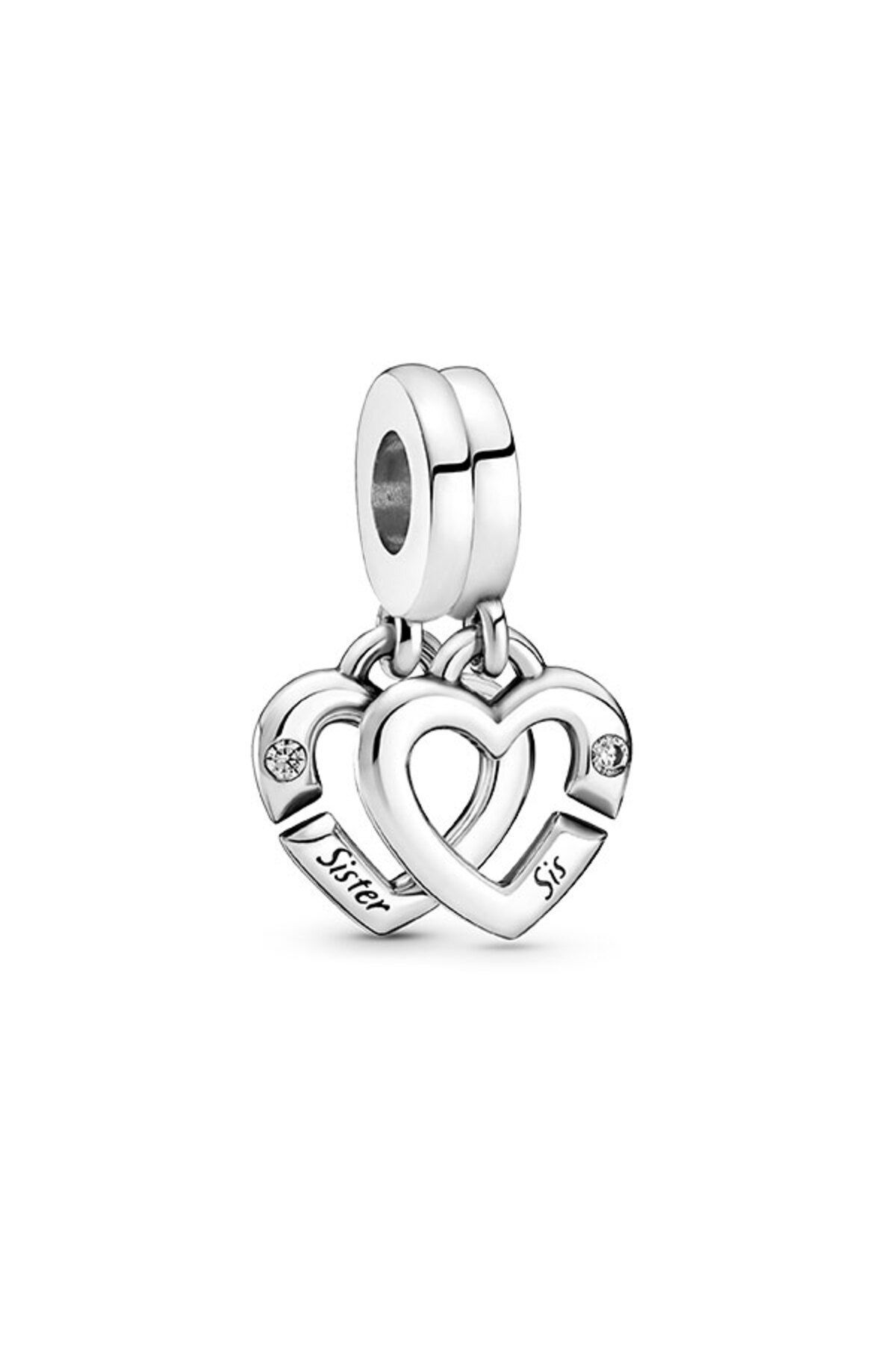 Sister Hearts Wobbly Charm