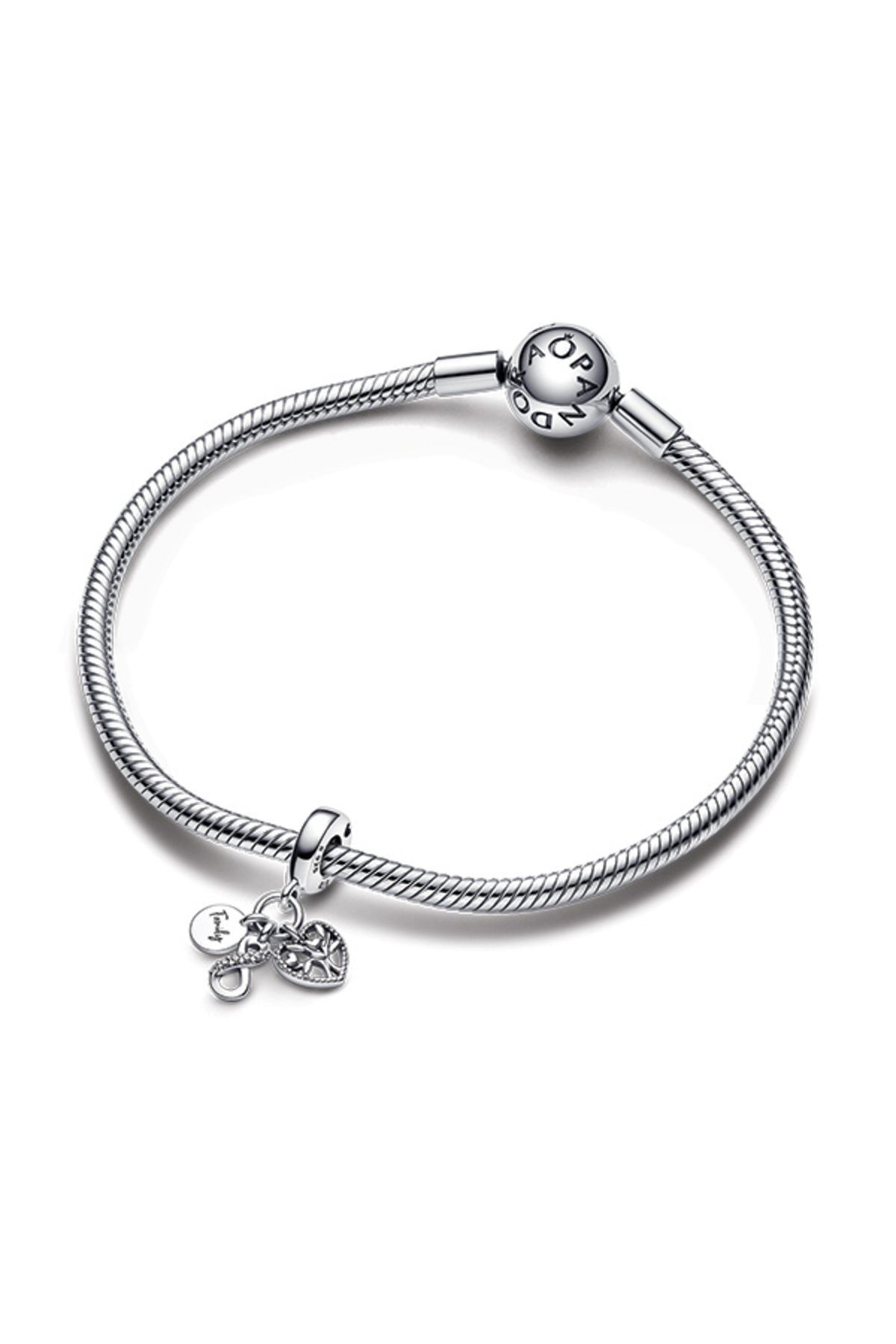 چارم خاکستری نقره سازگار خانواده بی پایان عشق به لرزش سه گانه Pandora