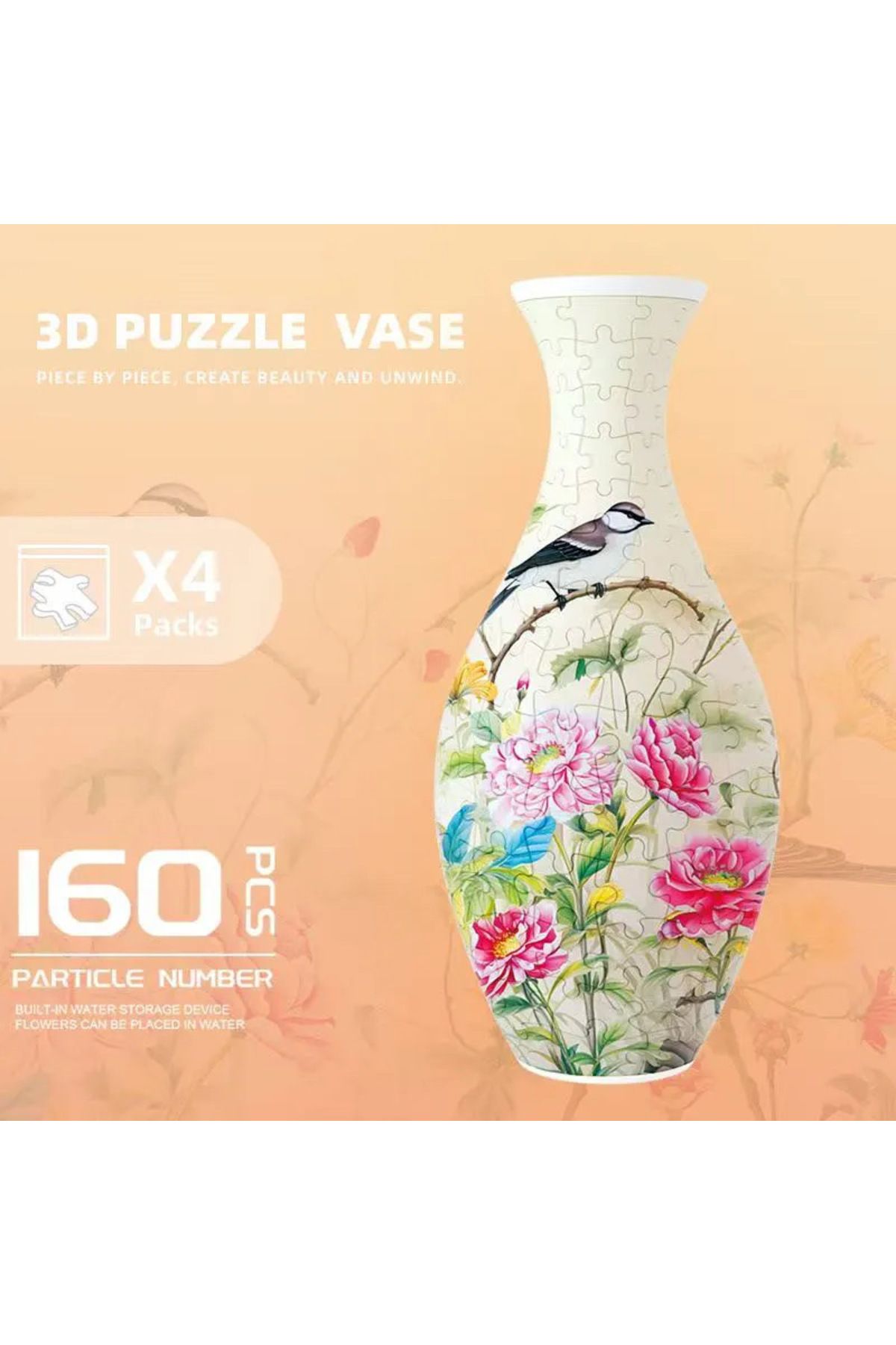 Kostbar 3D Puzzle Vazo - 160 parça üçboyutlu yapboz vazo