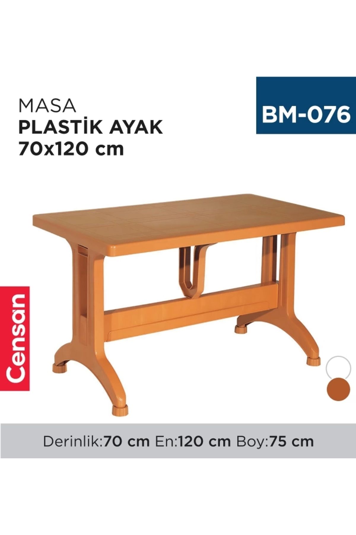 Promosyon Zinciri MASA PLASTİK AYAK 70 CM*120 CM BS