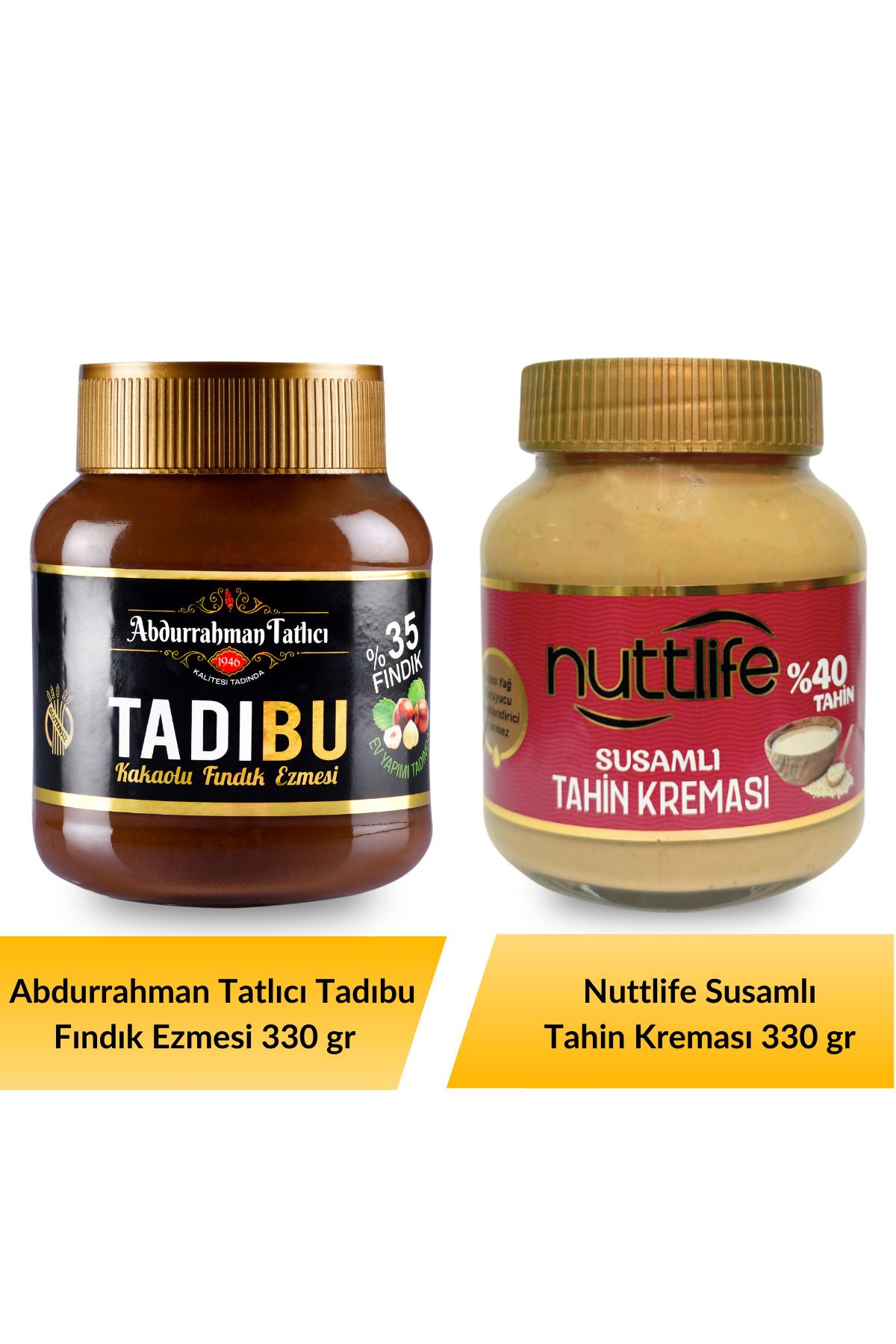 Abdurrahman Tatlıcı Abdurrahman Tatlıcı Tadıbu 330 gr+ Nuttlife Susamlı Tahinli Kreması 330 gr