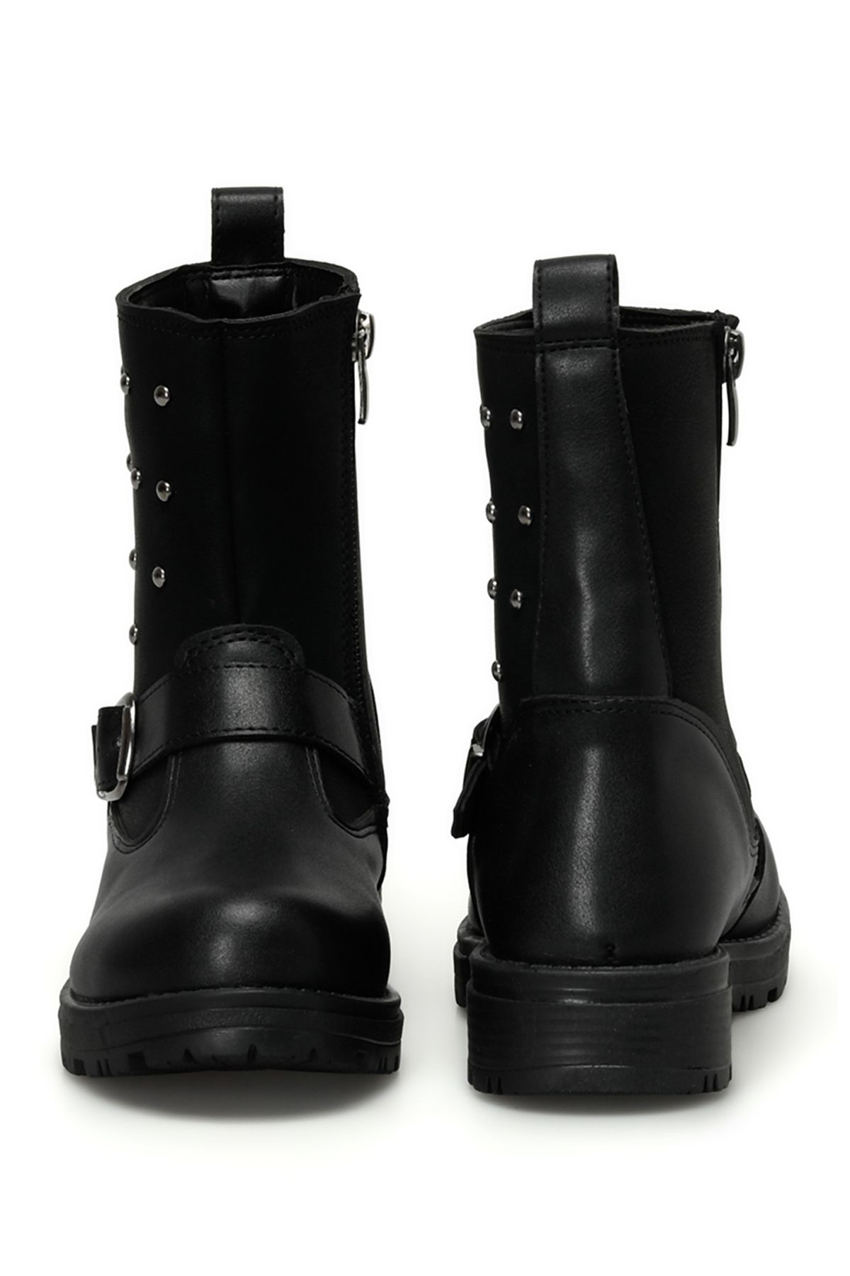 SEVENTEEN-3PR schwarze Biker-Stiefel für Mädchen 5