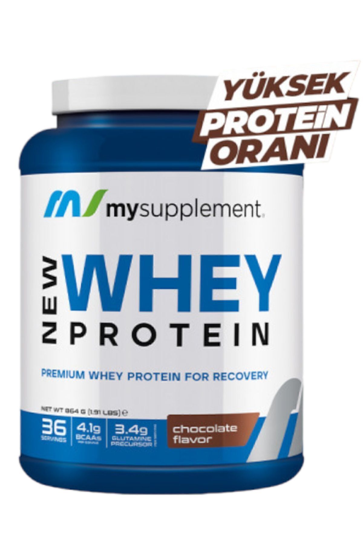 Mysupplement Çikolata Aromalı Protein Tozu 36 Servis 864 gr Whey Protein Shaker Hediyeli-6