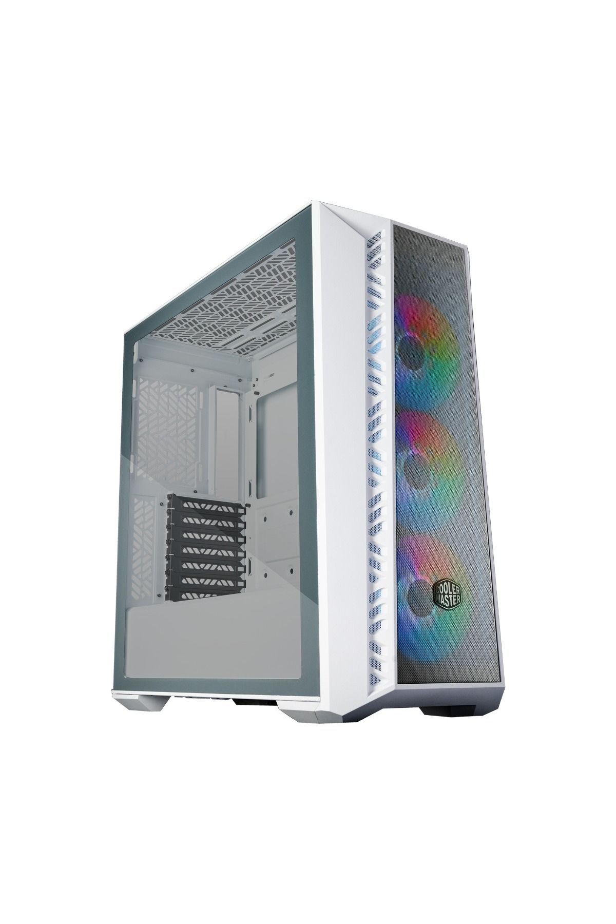 Cooler Master-حافظة كمبيوتر Masterbox 520 Mesh باللون الأبيض 5