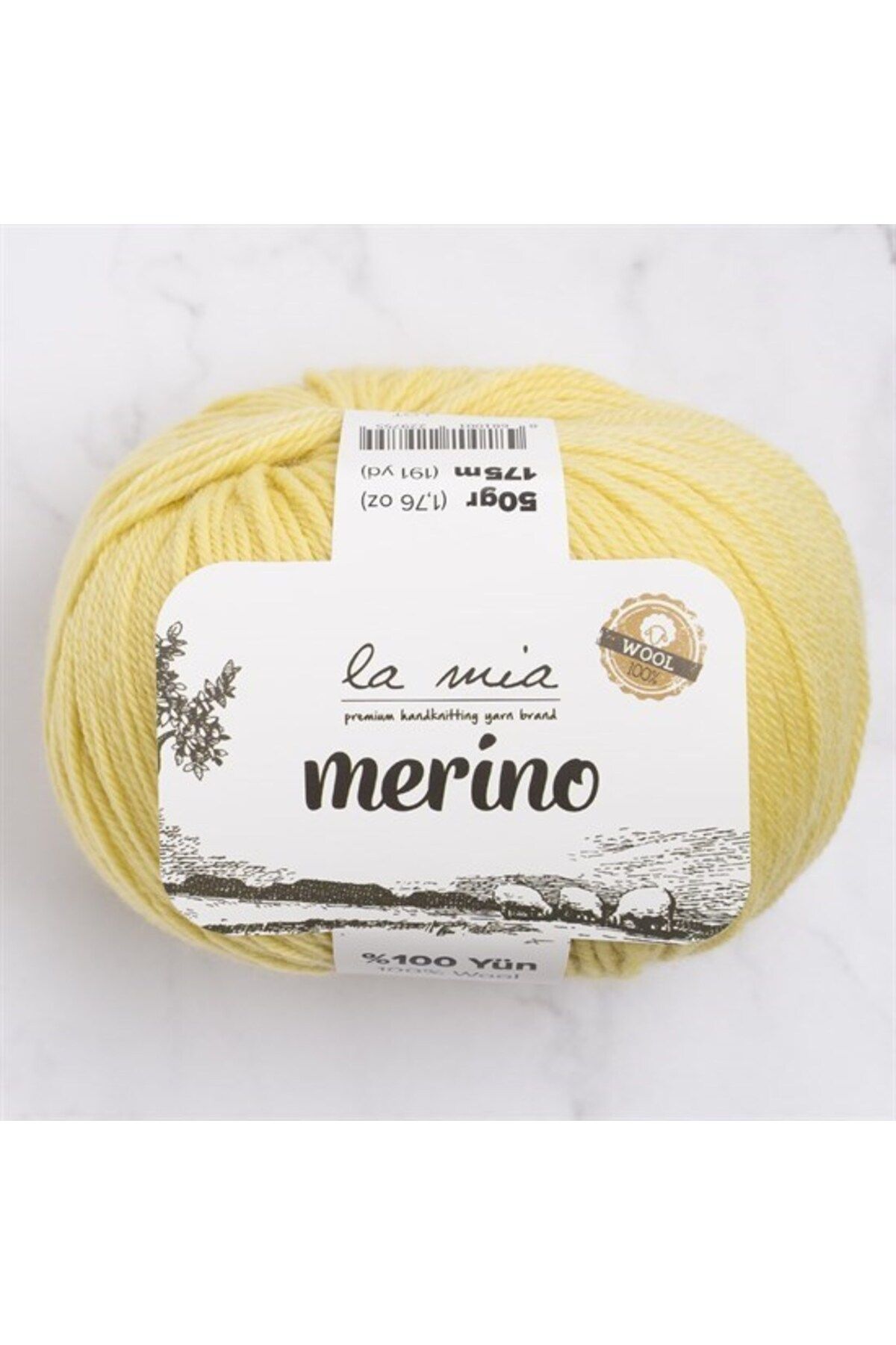 Store La Mia Merino Sarı El Örgü İpi - L043 - 33788