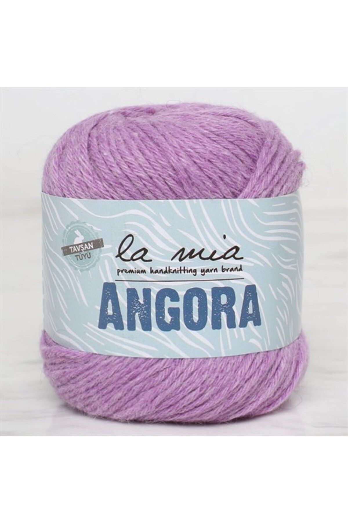 Store La Mia Angora 50gr Mor El Örgü İpi - L127 - 33801