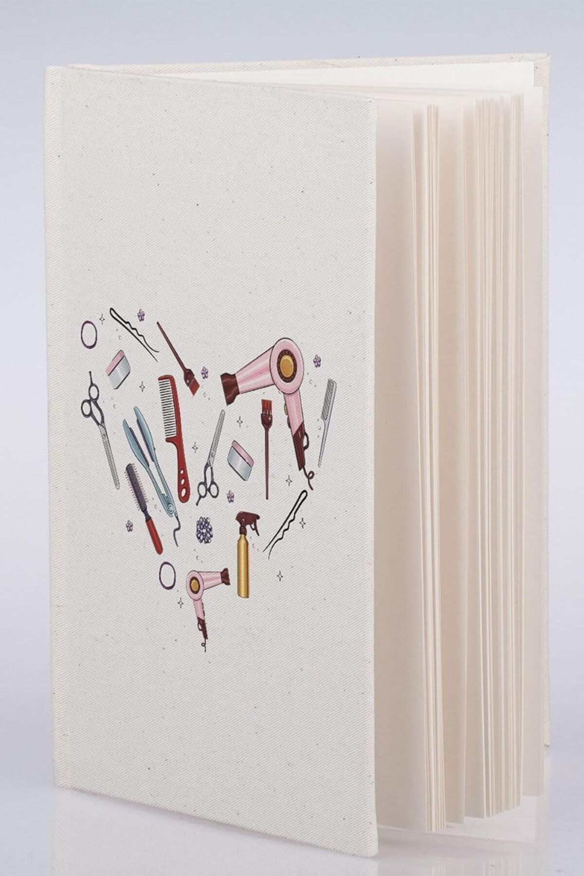 STOREMAX cmllashop Kadın Kuaförüne Hediye 100 Yaprak (200 Sayfa) Çizgisiz Kanvas Defter - Not Defteri 54