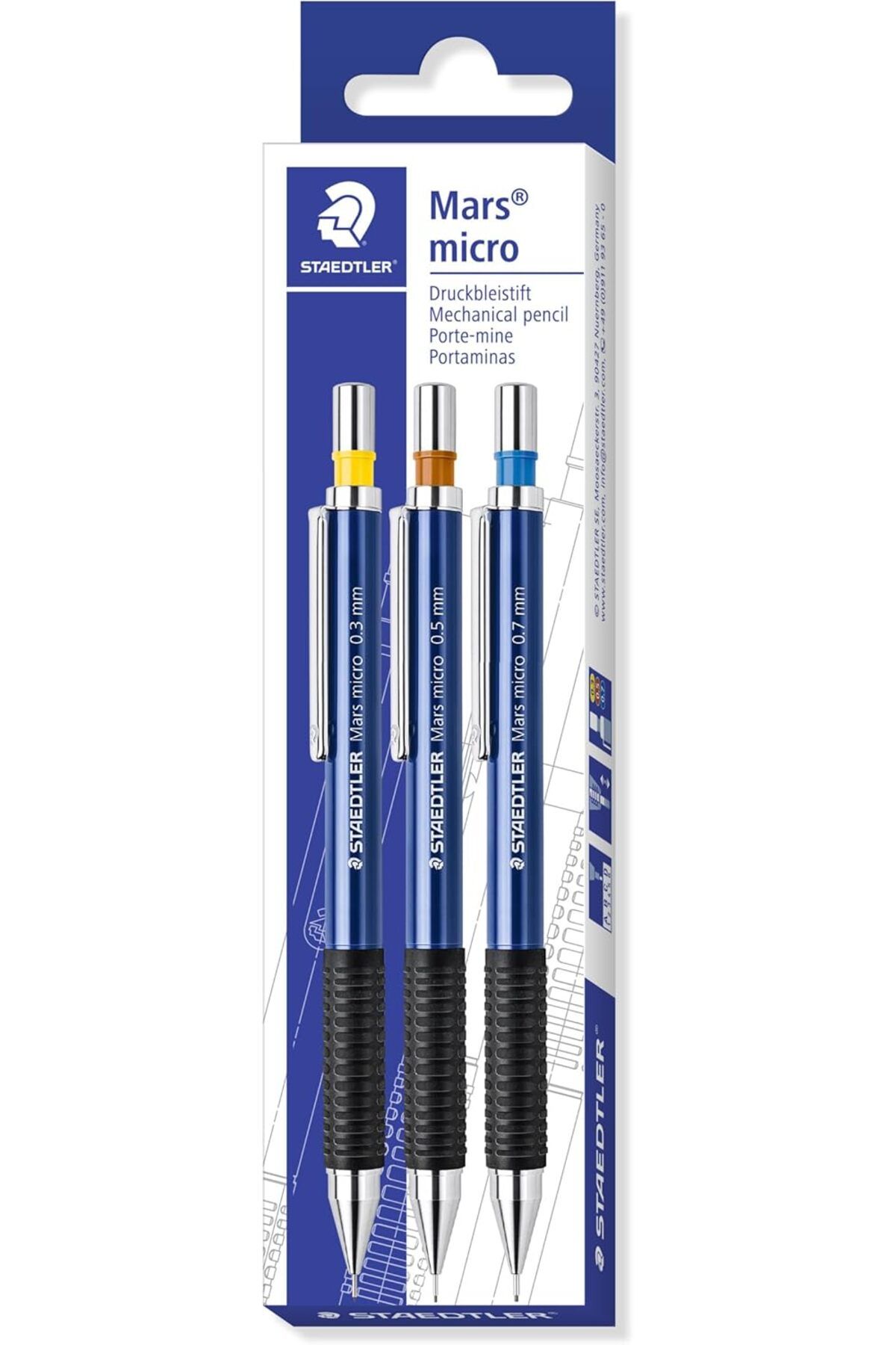 STOREMAX 775 Sc Wp303 Mars Micro Versatil 0.3 0.5 0.7 Mm 3'lü Set