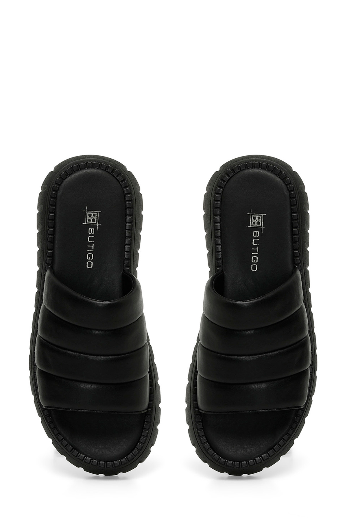 Butigo-24S-075 4Fx Women's Black Slippers 4