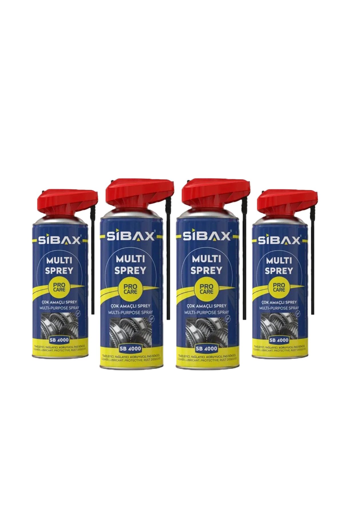 Sibax Pas Sökücü Çok Amaçlı Multi Sprey 400ml Kobra Başlık  X4 Adet