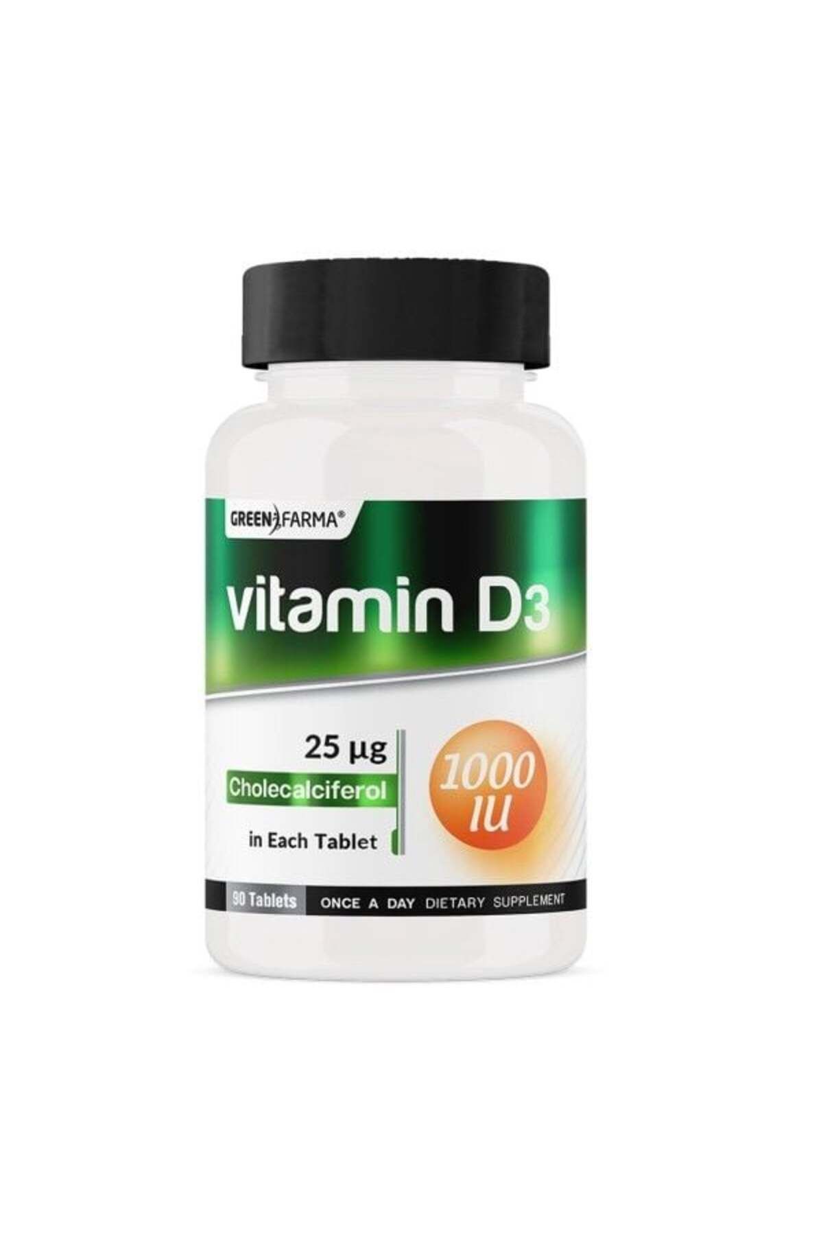 GreenFarma Green Farma Vitamin D3 1000 IU 90 Tablet