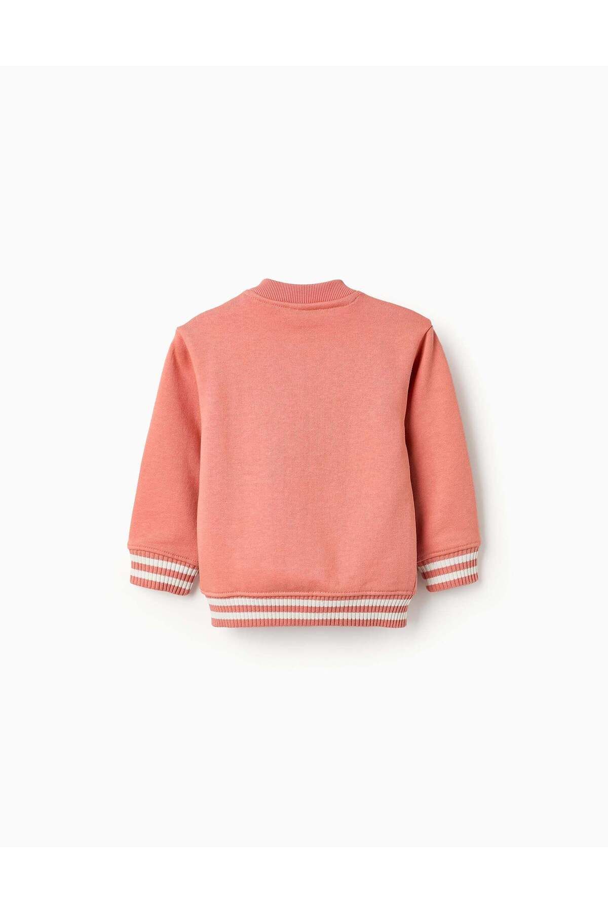 Ziddy-COTTON SWEATSHIRT FOR BABY BOYS 'STORK' ORANGE 2