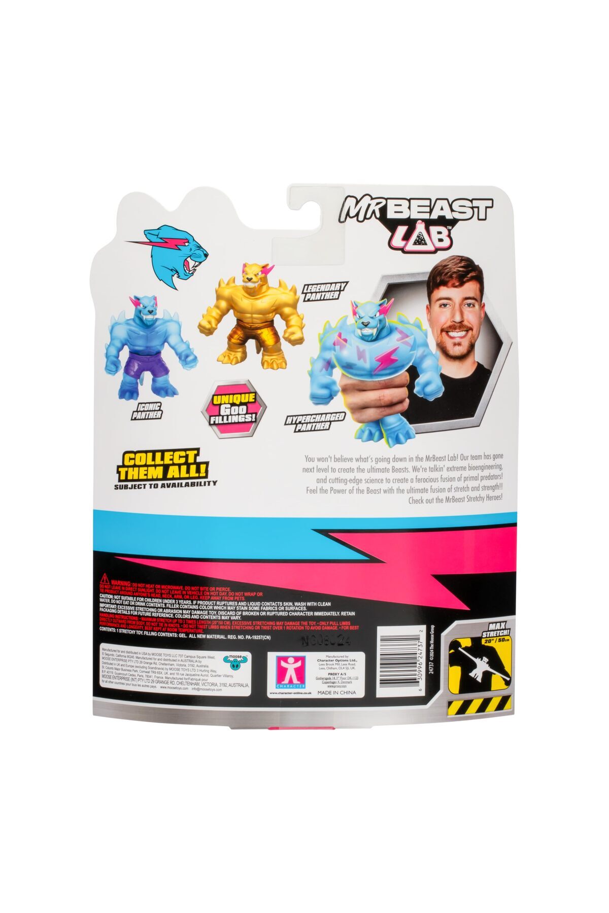 MrBeast Lab-Heroes of Goo Jit Zu Goo Iconic Panther, Squeeze, Squish & Stretch Up to 3X Size 2