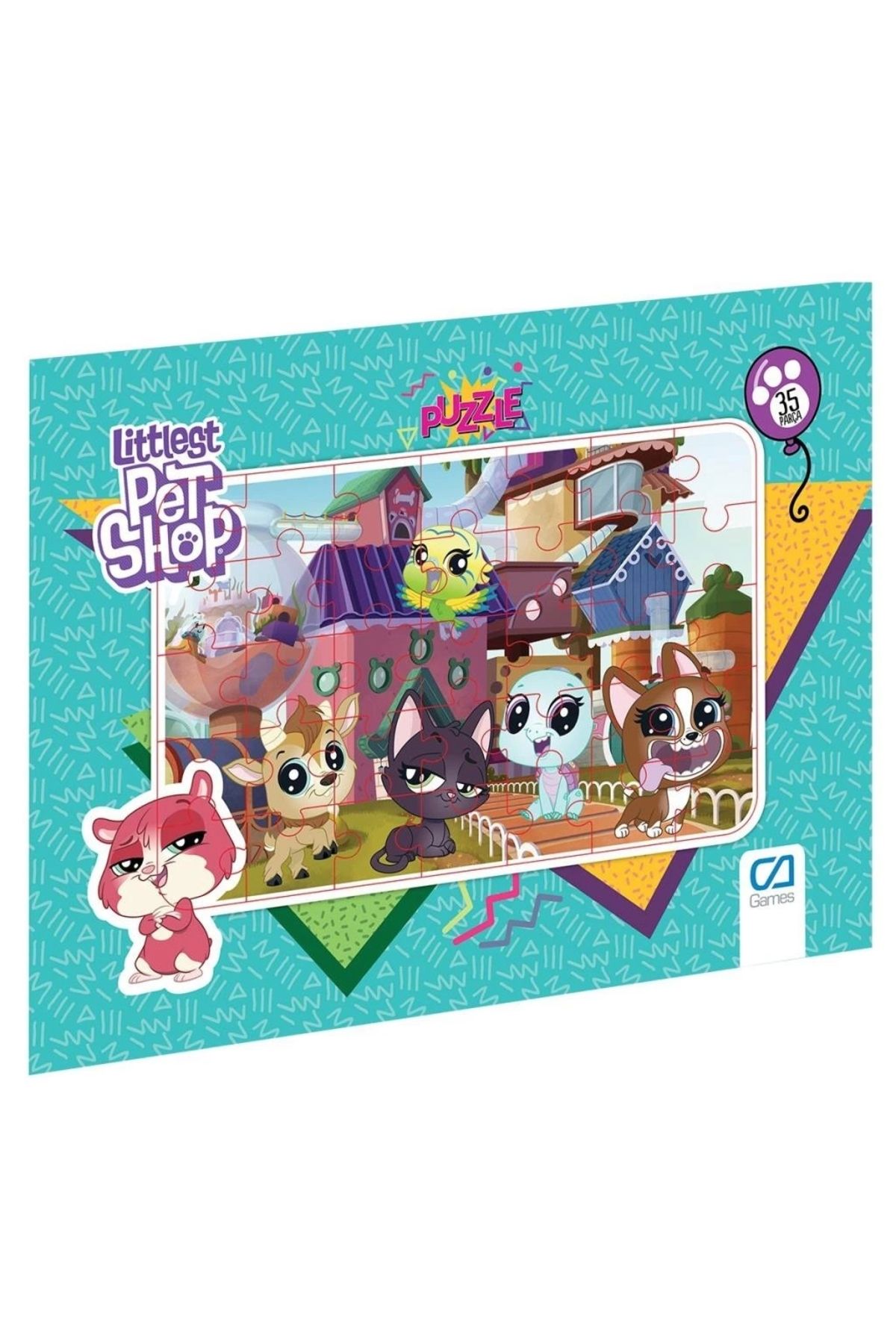 SYNOPE Çocuk CA 5018-5019 Littlest Pet Shop Frame Puzzle 35 Parça-CA Games