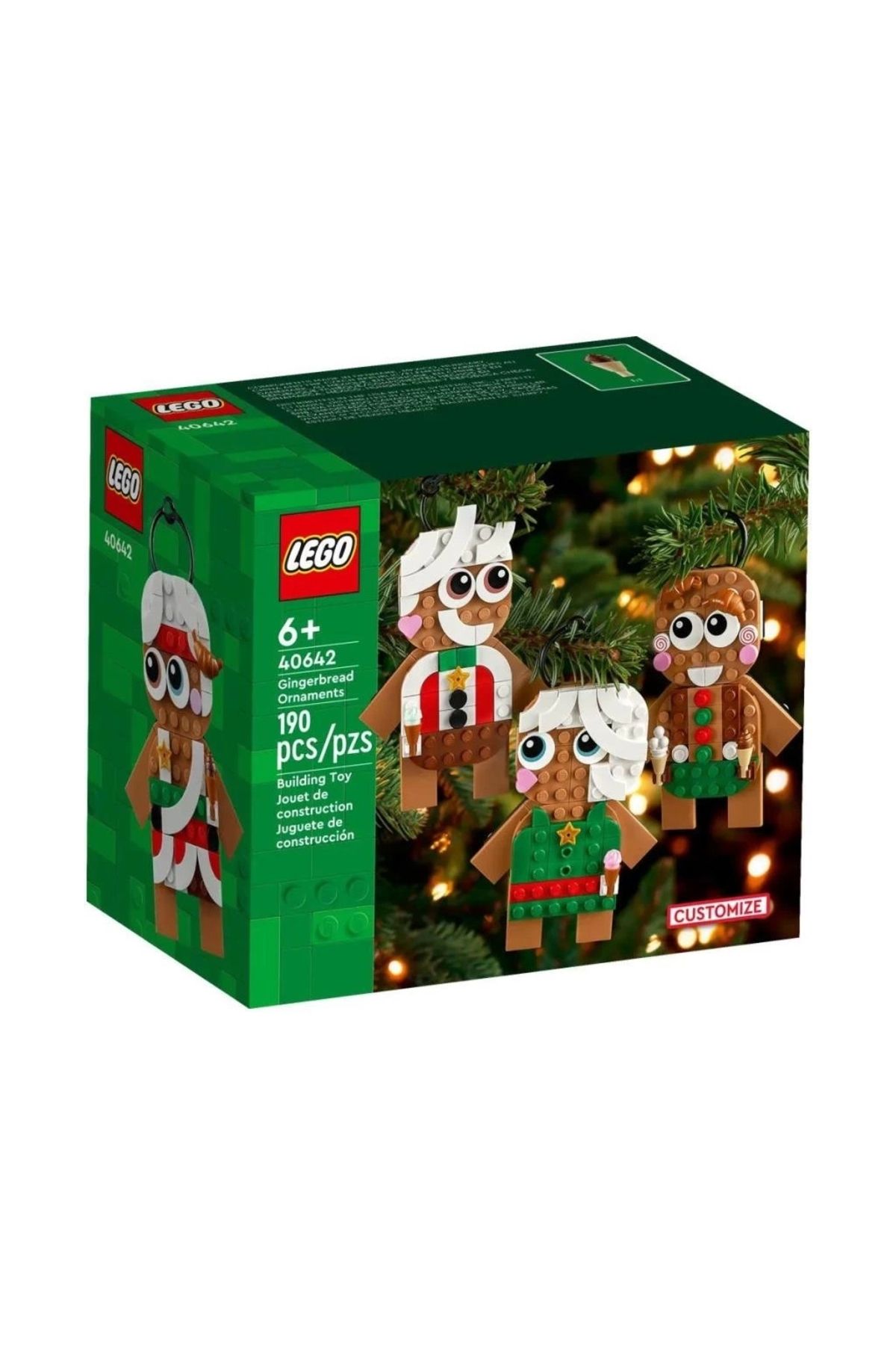 SYNOPE Çocuk 40642 Lego Zencefilli Kurabiye Süsü 190 parça +6 yaş