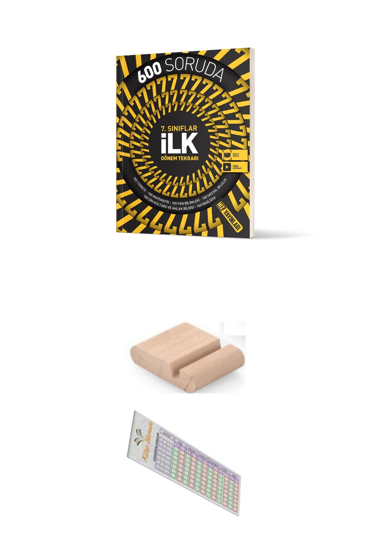 Hız Yayınları HIZ 7. Sınıf 600 Soruda İlk Dönem Tekrar Kitabı - 1