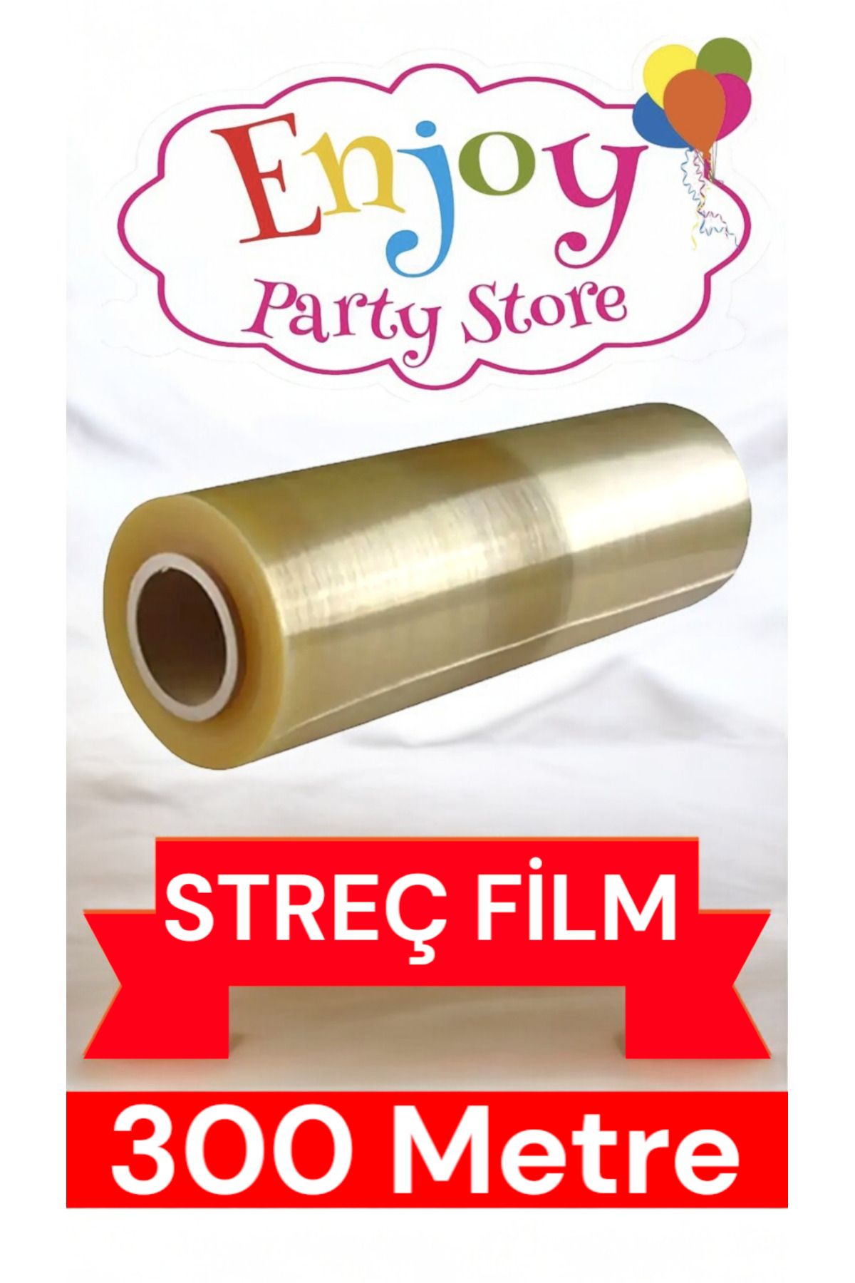 Enjoy Party Store 300 Metre*30cm Gıda Streç Film Yemekçiler,Çiğ Köfteciler ve Şarküteriler için 1.kalite