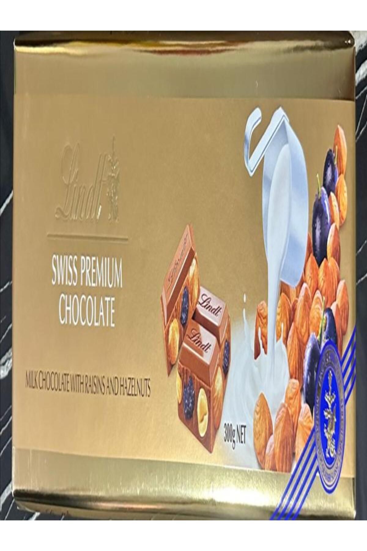 Lindt Fındıklı ve Üzümlü Bol Sütlü Çikolata 300 gr