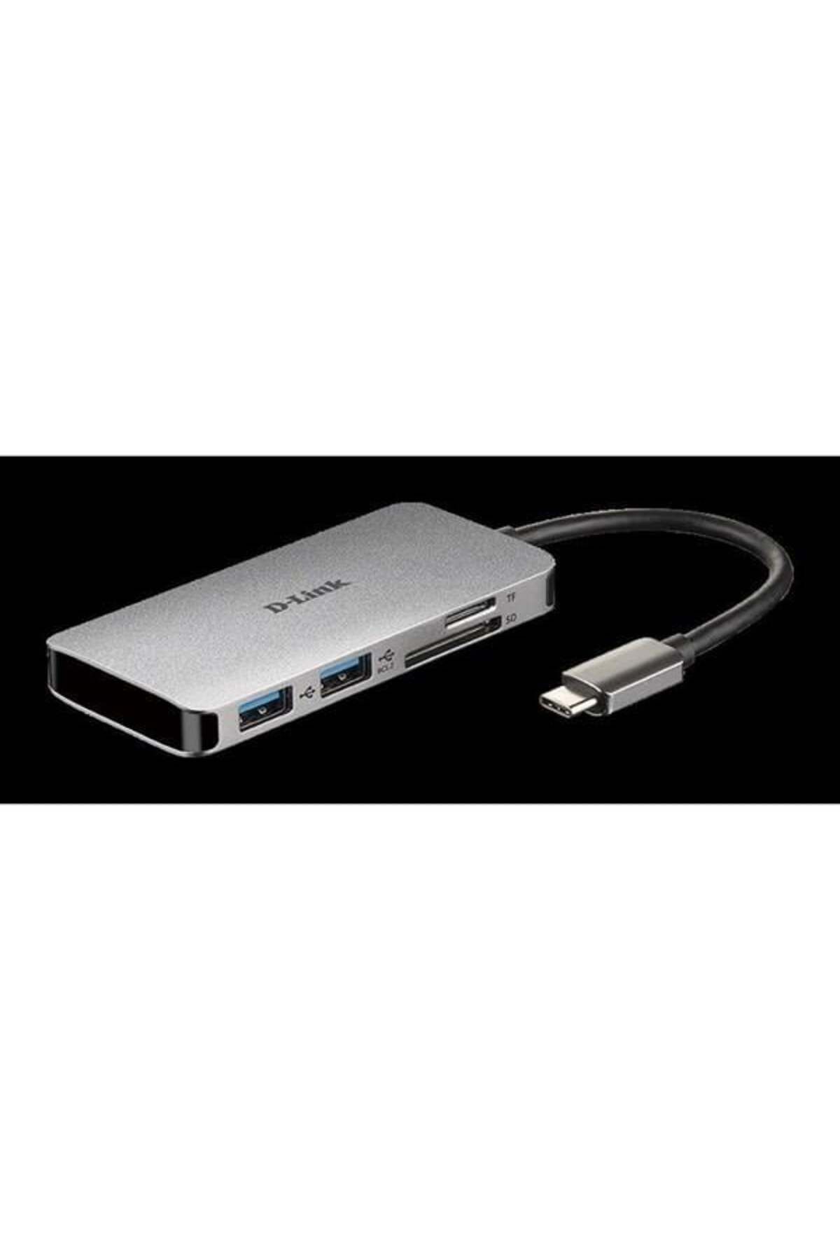 D-Link Dub-c106 0.15metre Type-c - Hdmı_usb 3.0 Çevirici Adaptör 4k-60hz/100w