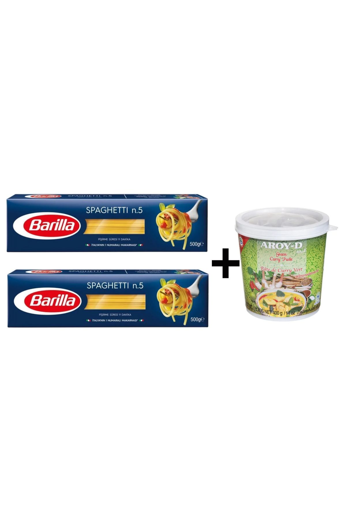 TGB TEDARİK AROY-D YEŞİL KÖRİ EZMESİ VE SPAGETTİX2 MAKARNA 3'LÜ SET