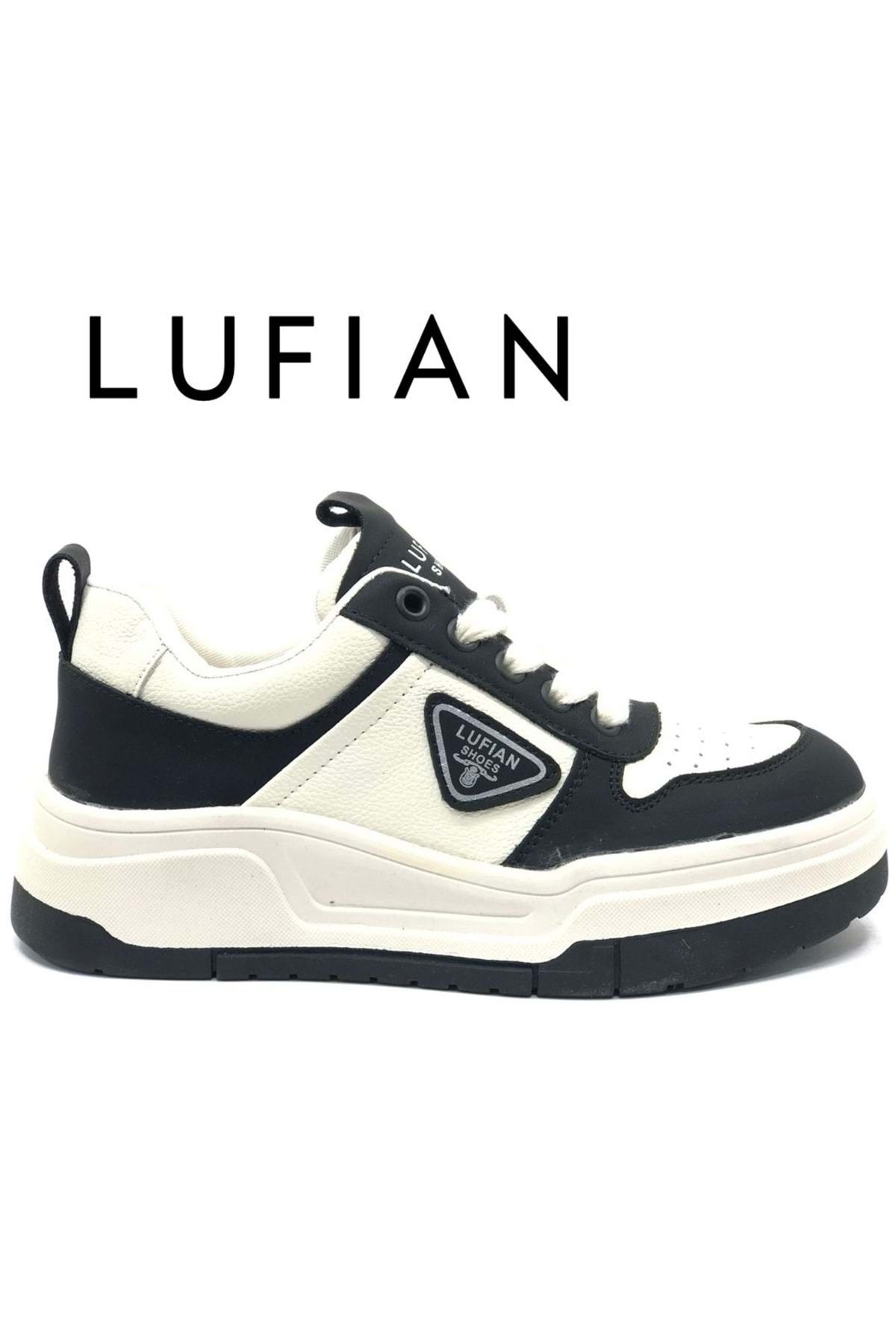 Kocamanlar Ayakkabı Lufian 122230018 Jennıfer Sneaker Unisex Deri Spor Ayakkabı SİYAH