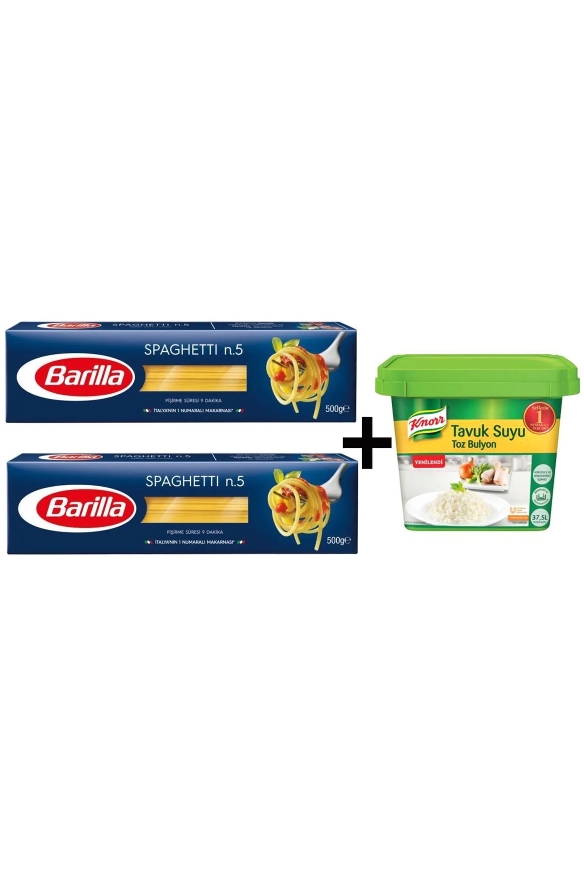 TGB TEDARİK KNORR TAVUK BULYON VE SPAGETTİX2 MAKARNA 3'LÜ SET