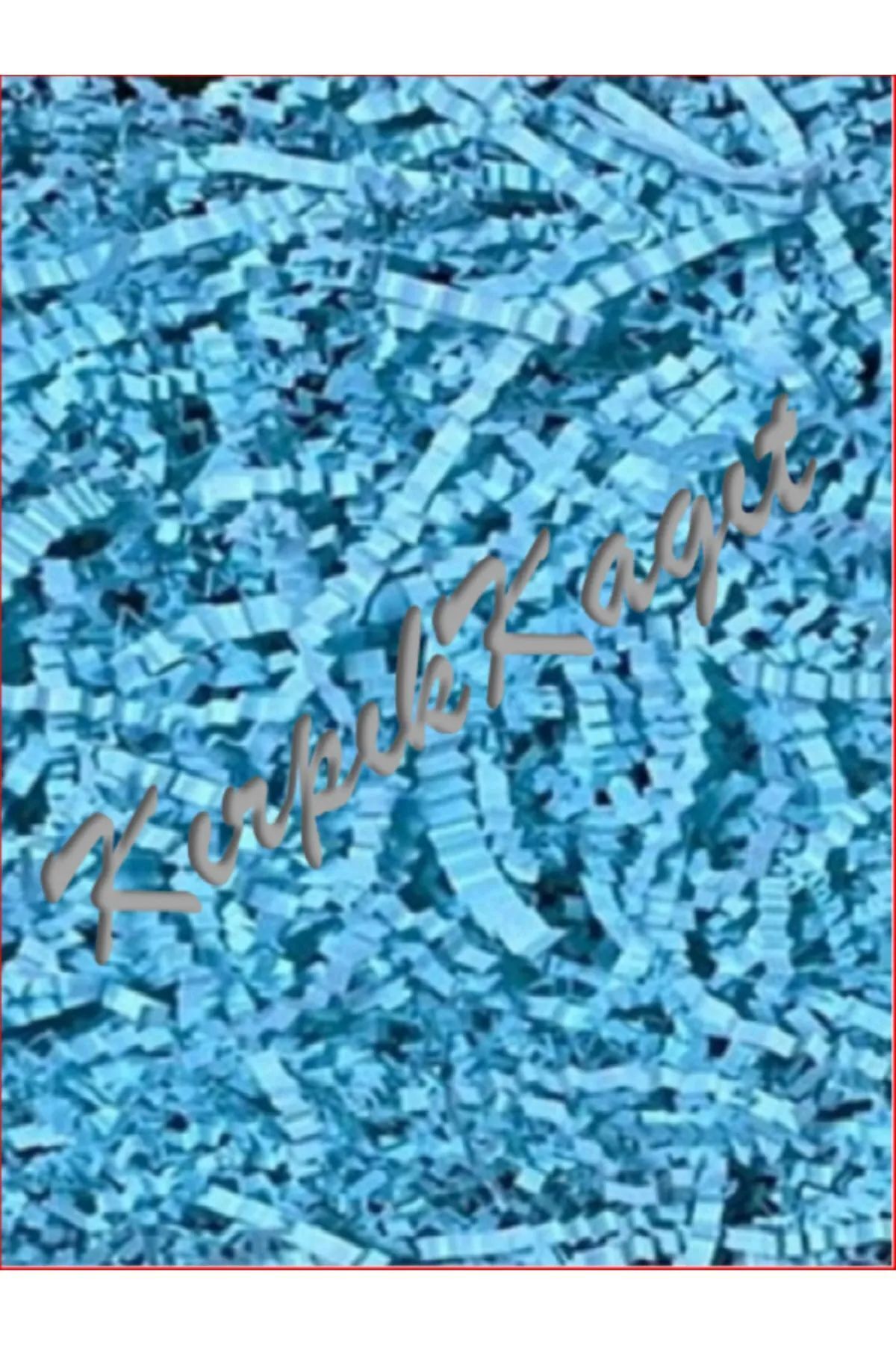 KırpıkKağıt Bebe MAVİ 100 Gr. Zigzag Kırpıntı Kağıt / Kırpık Kağıt Kutu Dolgusu