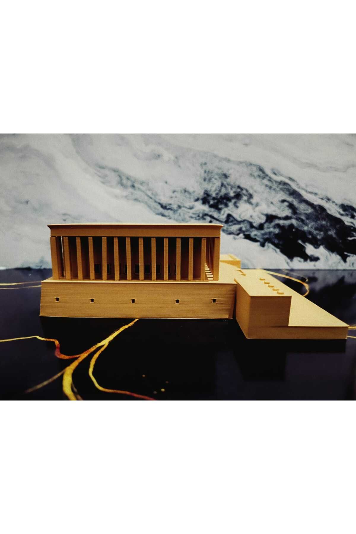 Anıtkabir Maketi 3D 15.5 x 13.5 x 5 cm Dekor Biblo Heykel - 5