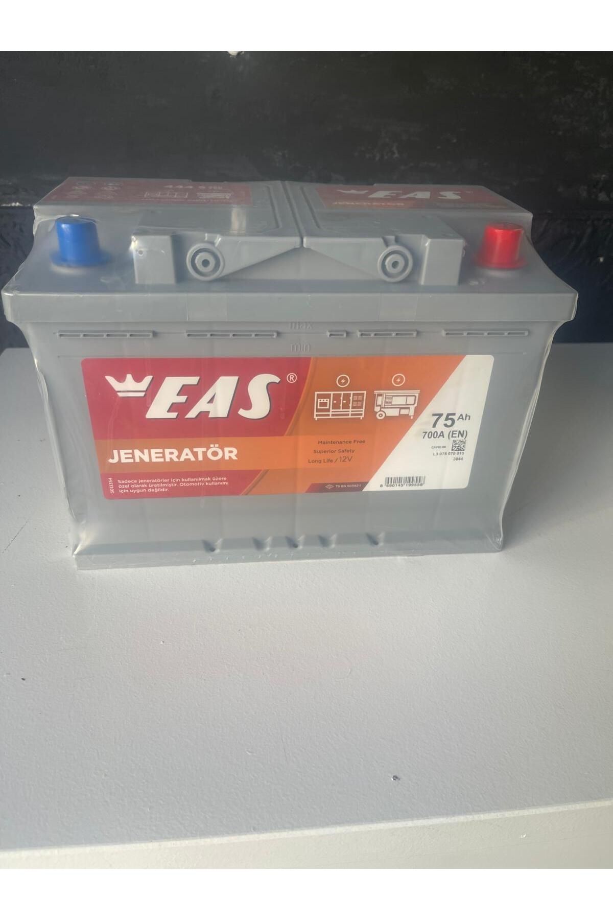 EAS Akü 12 V 75 Amper