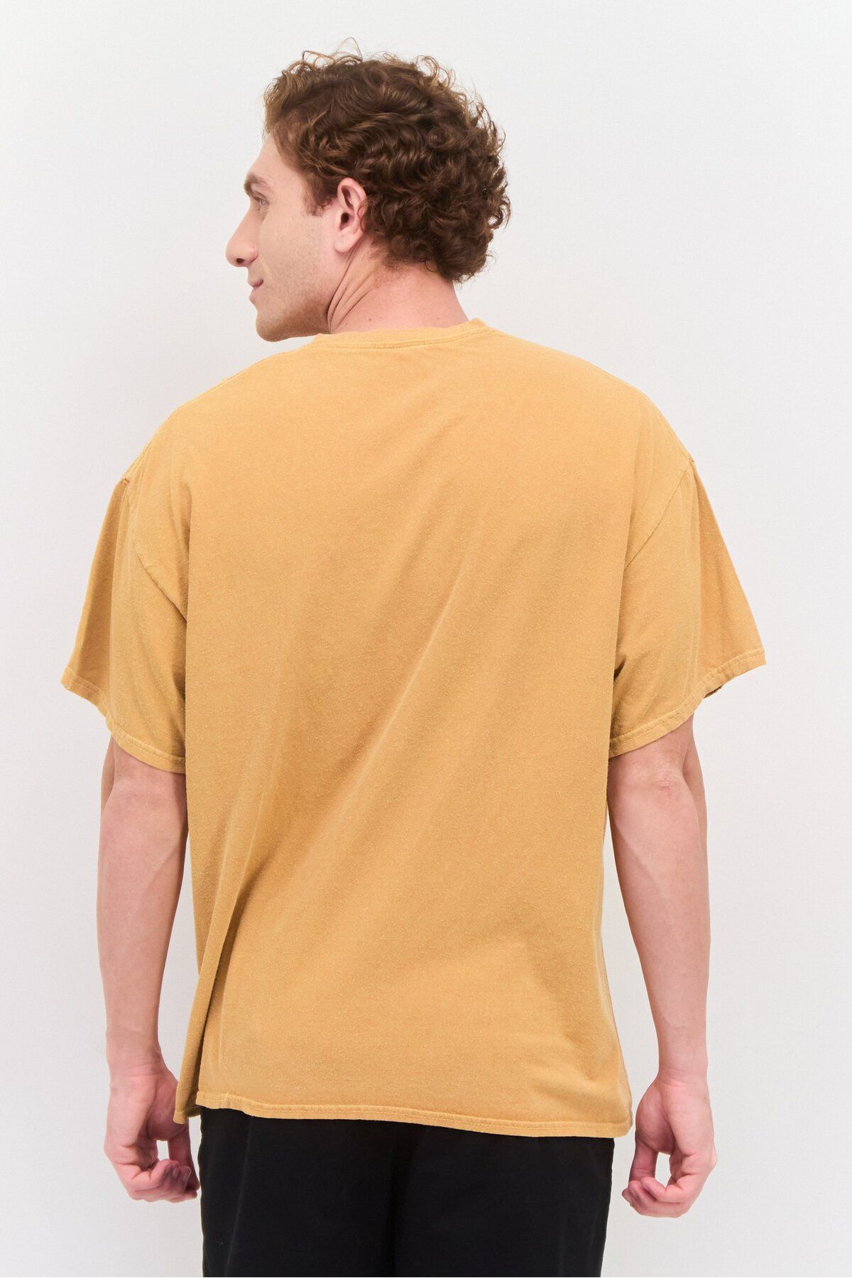 Vintage Supply-Men Crew Neck Short Sleeve Graphic Print T Shirt, Brown 3