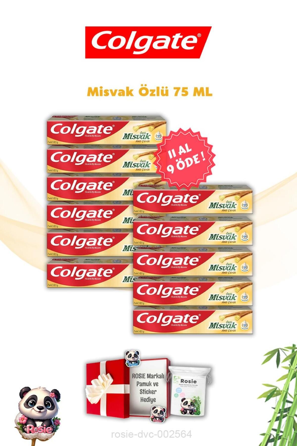 Colgate Misvak Özlü Diş Macunu 11 AL 9 ÖDE Colgate ve Rosie