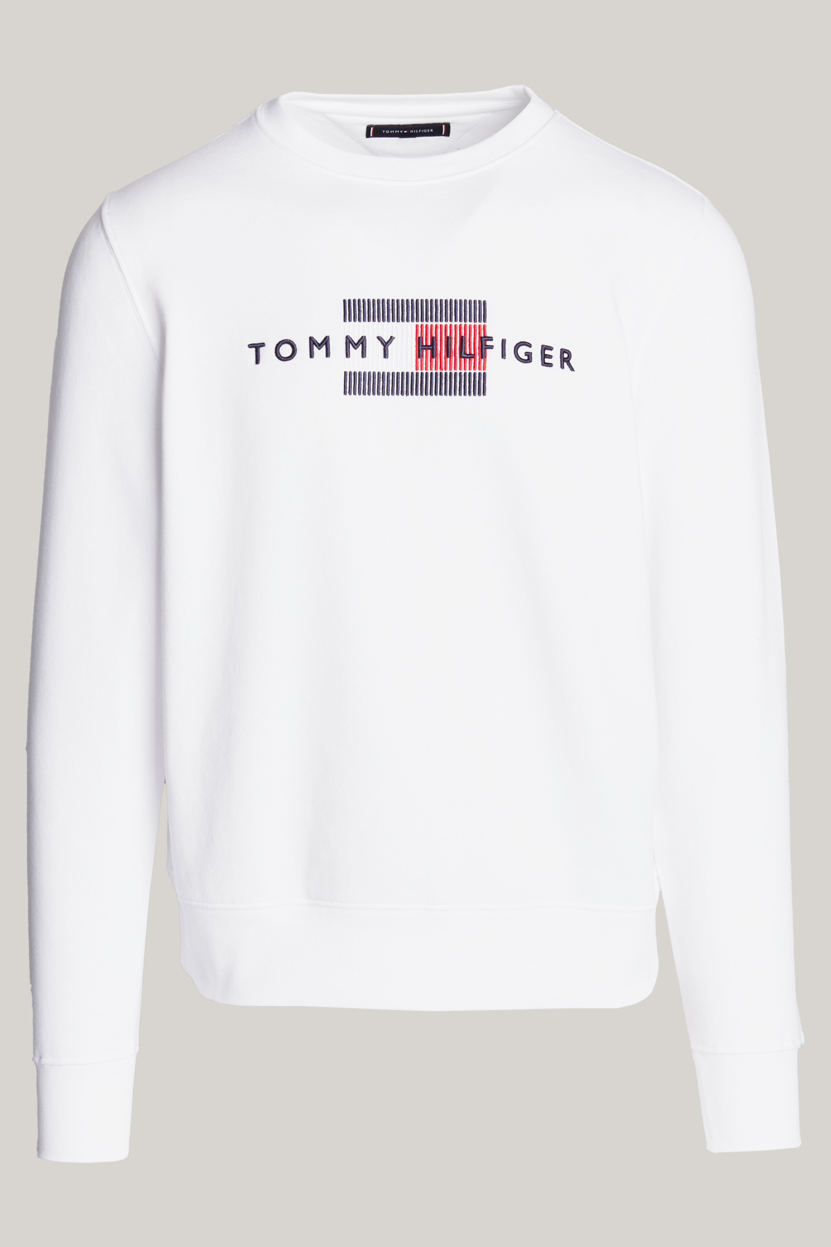 تامی هیلفیگر Cotton Blend Regular Fit Crew Neck Logo Sweat SWEAT مردانه SWEAT MW0MW35541 YBR