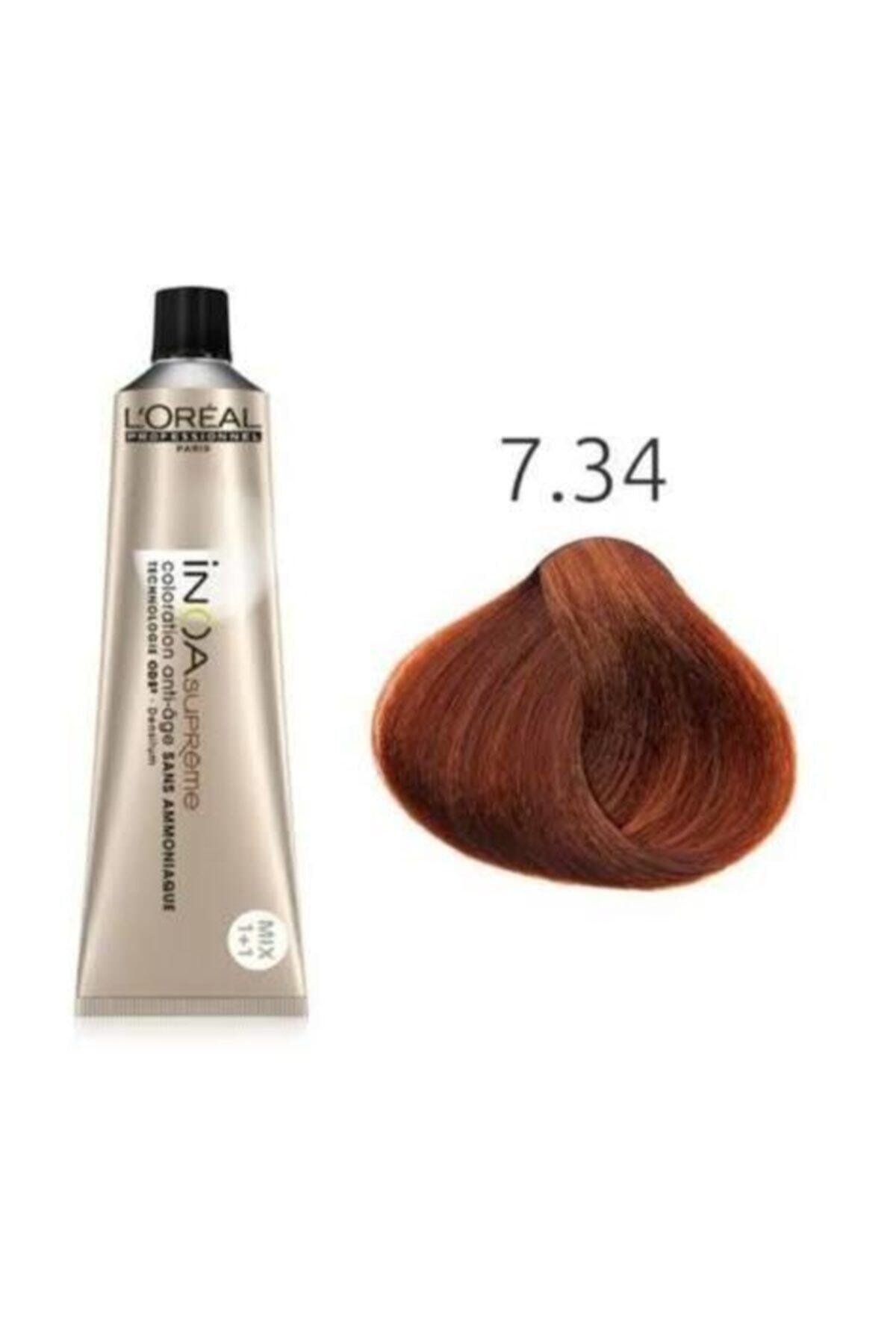 İNOA Supreme 7.34 Kumral Dore Bakır Amonyaksız Saç Boyası 60ml