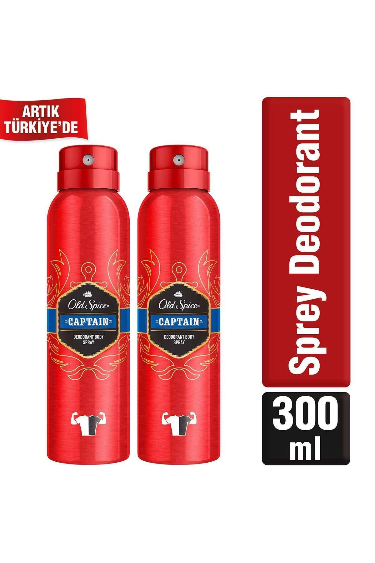 اسپری دئودورانت 150 میلی لیتری Captainx2 Old Spice