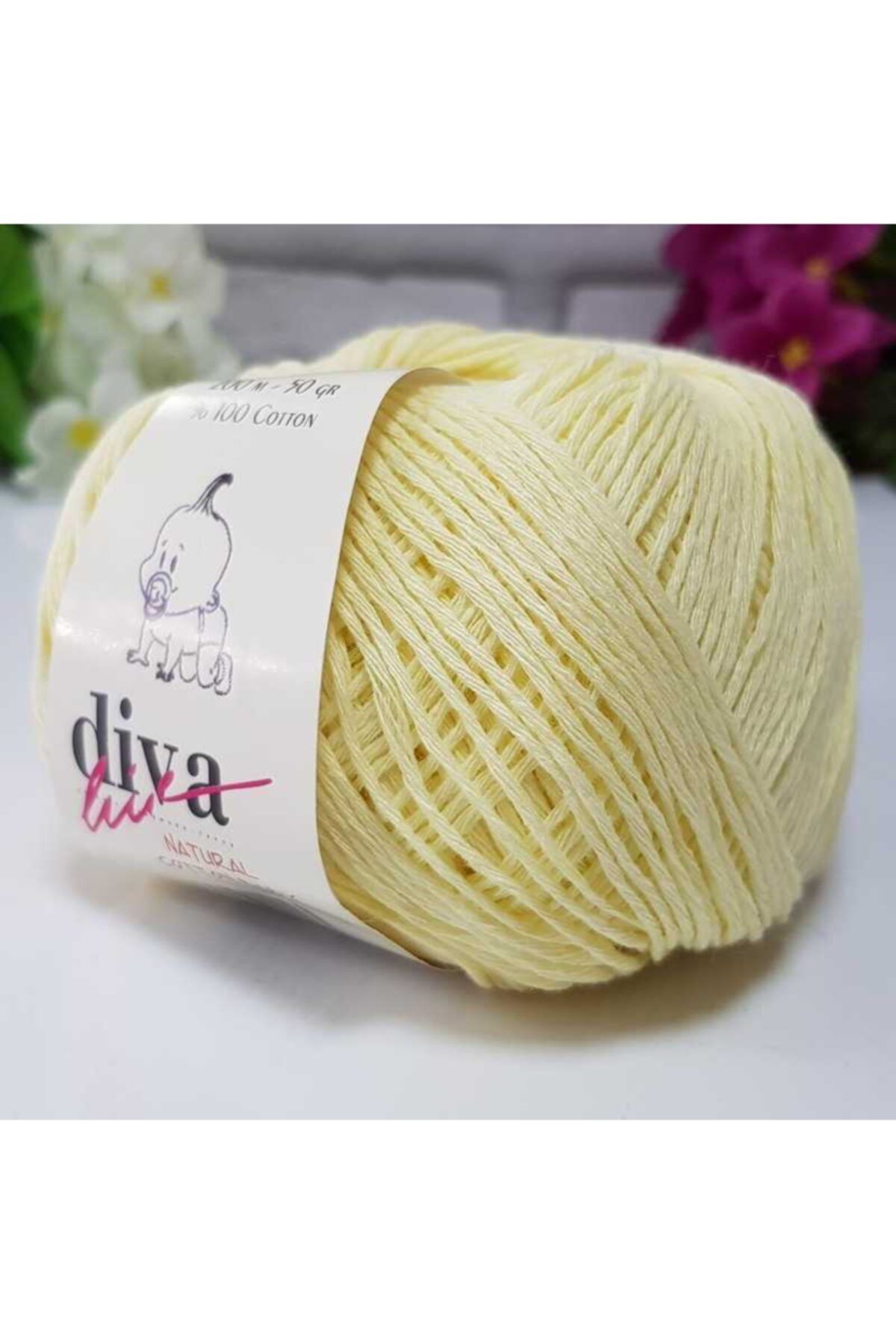 Premium Amigurumi Ipi Punch (PANÇ) Bebe Soft Cotton 50 gr Örgü Pamuk Ip - Soft Sarı