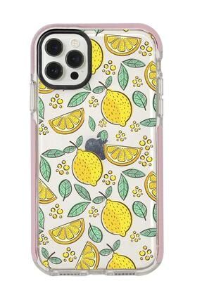 Iphone 12 Pro Limon Desenli Candy Bumper Silikonlu Telefon Kılıfı MC12PCBTS73