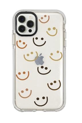 Iphone 12 Pro Smile Desenli Candy Bumper Silikonlu Telefon Kılıfı MC12PCBTS145