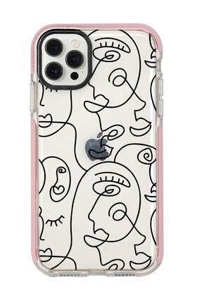 Iphone 12 Pro Max Face Art Desenli Candy Bumper Silikonlu Telefon Kılıfı MC12PMCBTS25