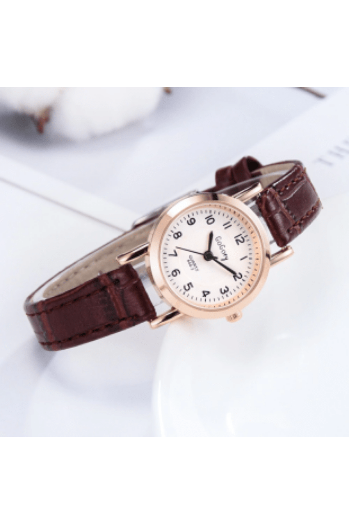 Kahverengi Yuvarlak Vintage&retro Saat