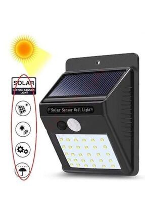 Solar Güneş Enerjili Şarj Olabilen 20 Ledli Bahçe Lambası Gece Gündüz Sensörlü AKSCEP541554