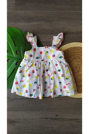 Meyveli Kız Bebek Elbise MEYVE5556