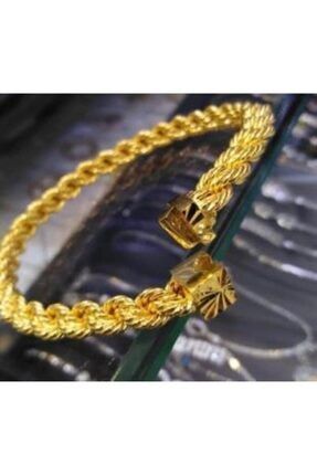 22 Ayar Altın Kaplama Kadın Kilitlin Antalya Burma Bilezik Modeli Adet Fiyatıdır BLZKA79öç