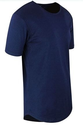 Oval Kesim T-shirt Slim Fit %100 Pamuk Lacivert Renk AİRE