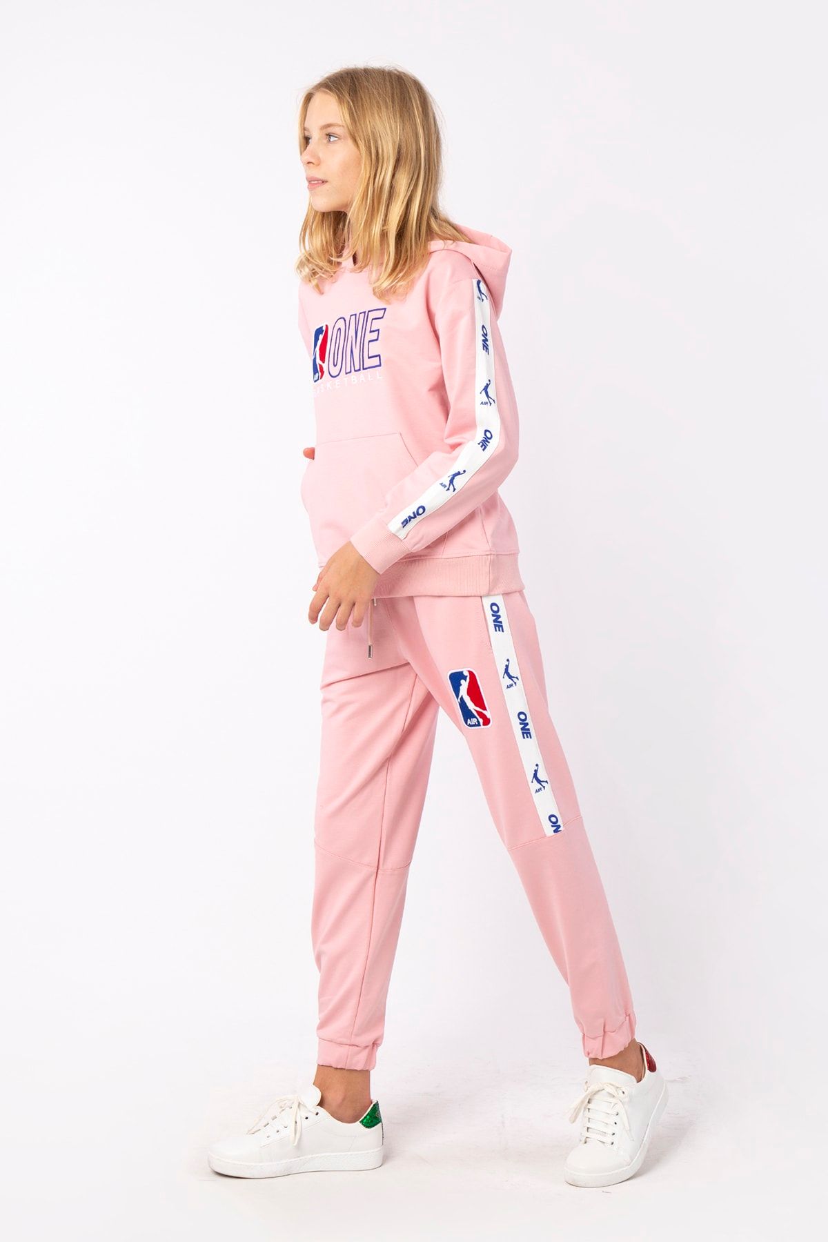 Black and best sale pink sweatsuit