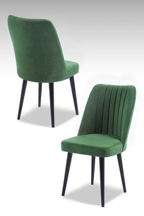 Polo Sandalye - Jerika Yeşil - Ahşap Siyah Ayak nubukpolosiyah