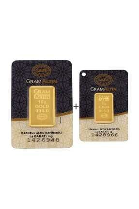 15 Gram (10+5) Külçe Gram Altın IAR 24 Ayar K000015