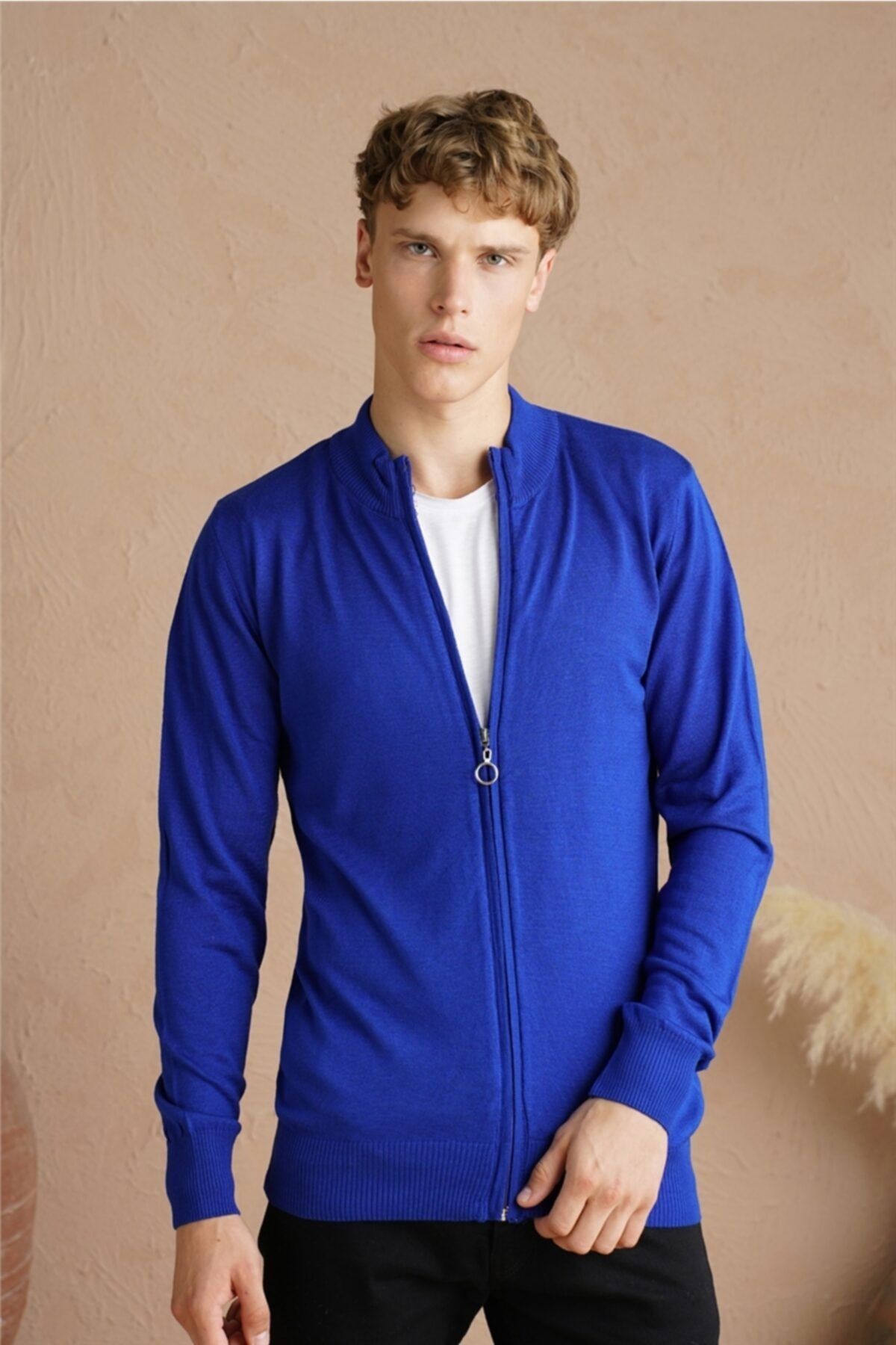 Royal blue cardigan new arrivals mens
