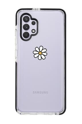 Samsung A32 Uyumlu Papatya Desenli Candy Bumper Silikonlu Telefon Kılıfı papatyaa32syhcb