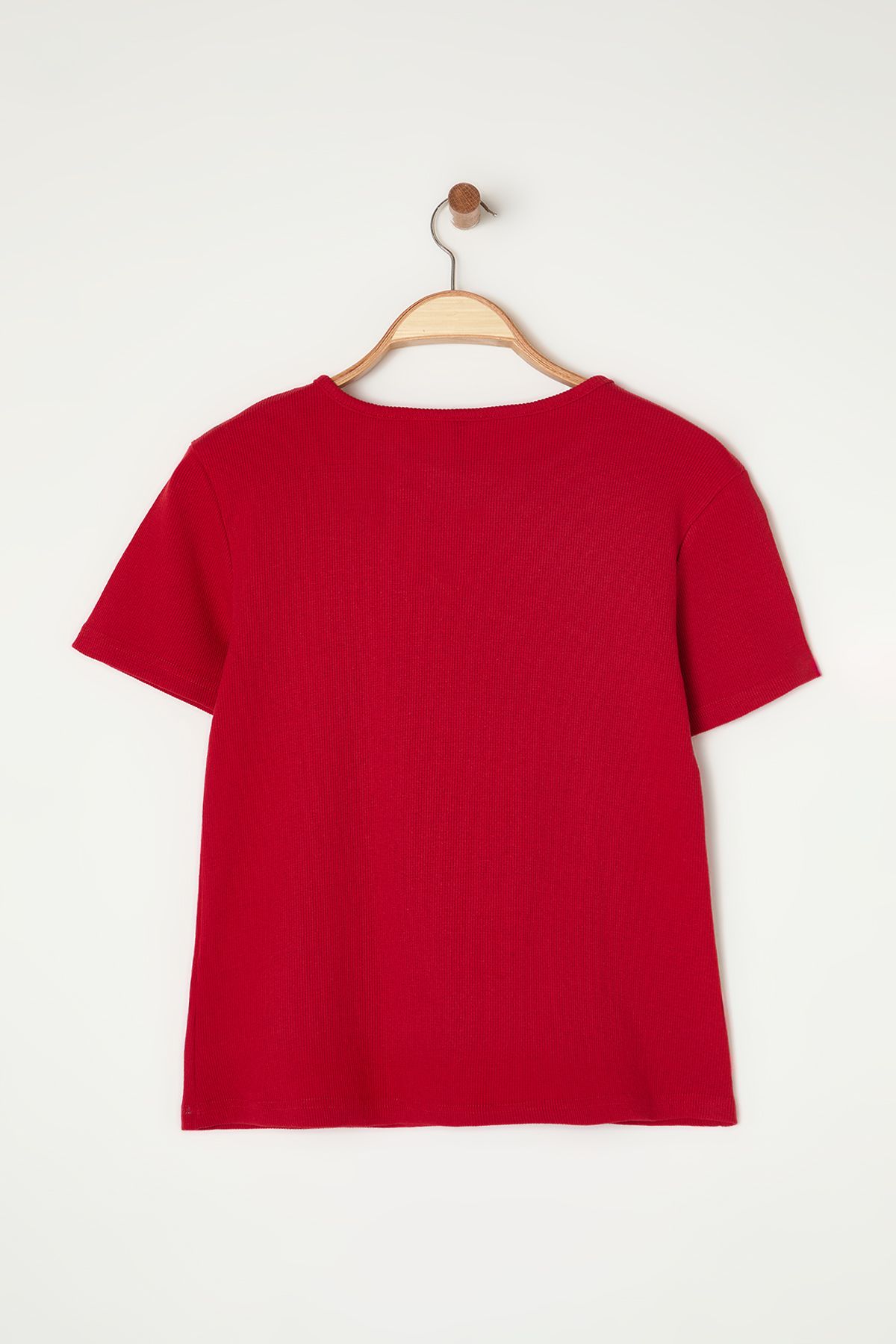 Trendyol Curve-Bluză tricotată cu camisole roșie de mărime mare 13